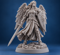 Aasimar Paladin Miniature | 32mm Fantasy Resin Mini | Tabletop RPG Character