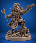 Gnome Artificer Miniature | 32mm Fantasy Resin Mini | Tabletop RPG Character