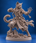 Tabaxi Monk Miniature | 32mm Fantasy Resin Mini | Tabletop RPG Character