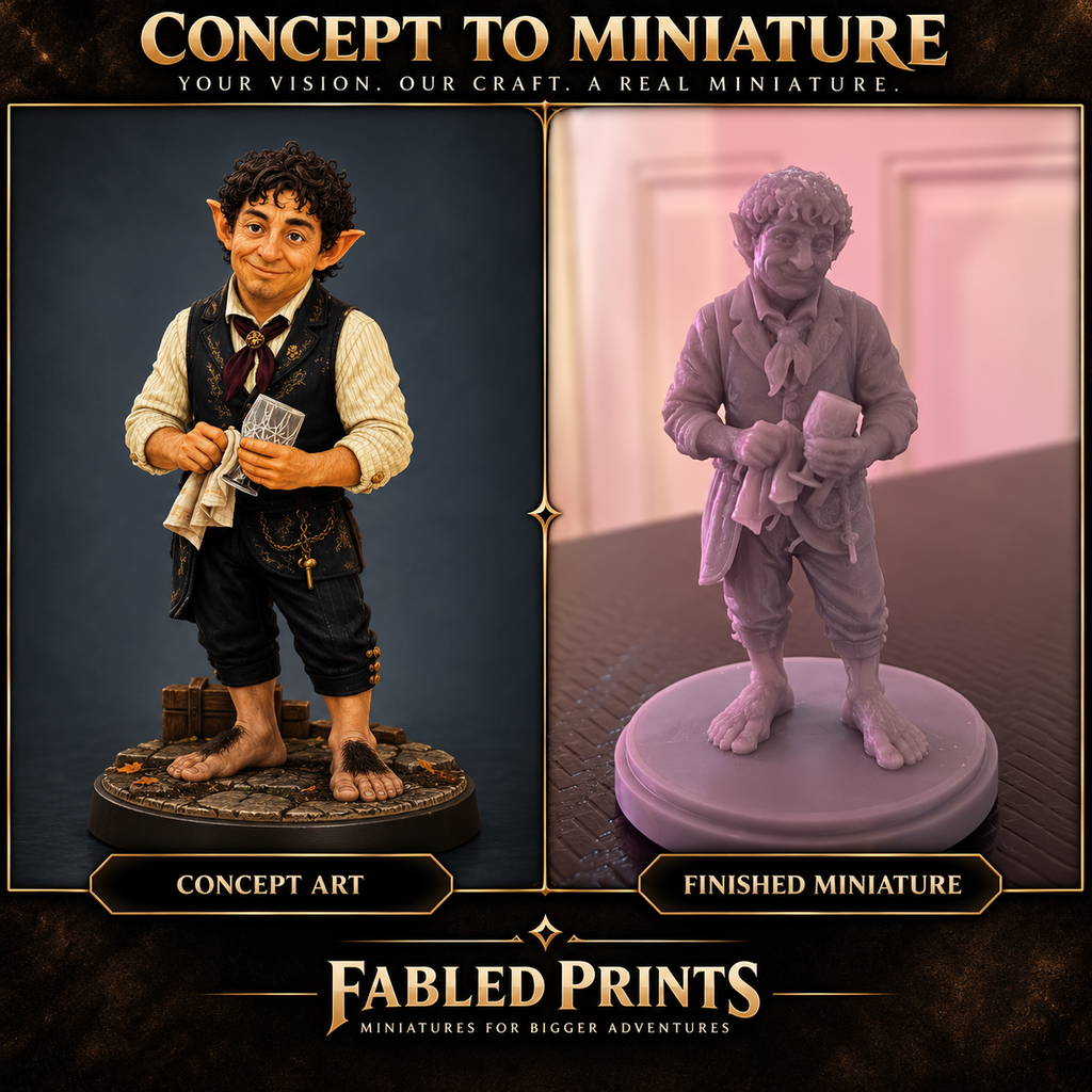 Custom Fantasy Miniature | Create Your Own Character | 32mm Resin Mini